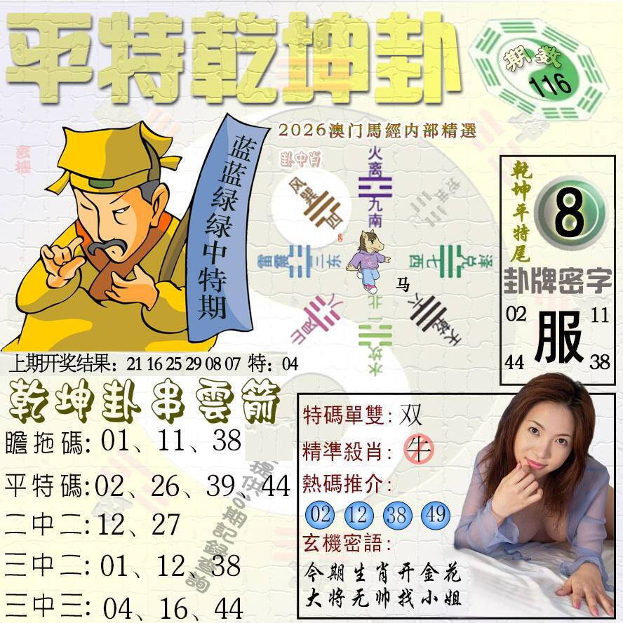 澳彩图库 2026 平特乾坤卦