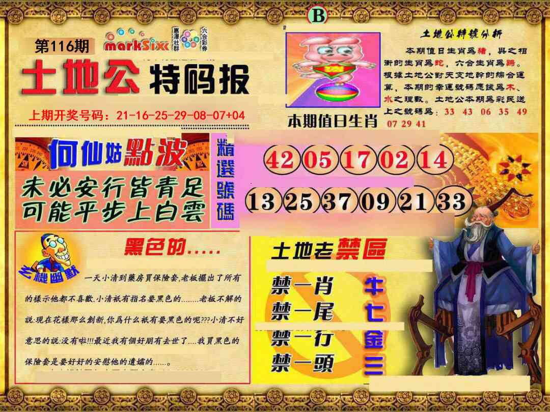 澳彩图库 2026 土地公特码报B